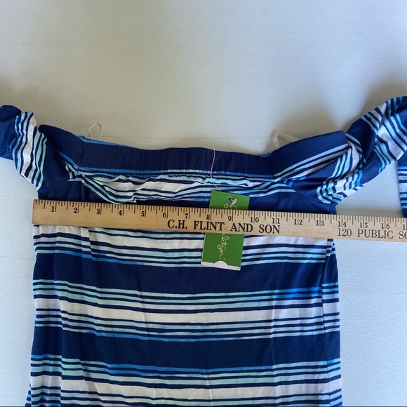 New Lilly Pulitzer Blue White Stripe XXS Dress - Picture 8 of 8